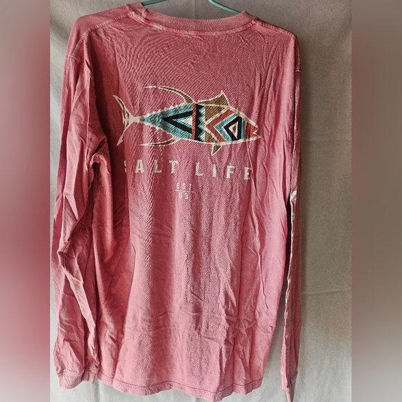 Salt Life Men's Coral Long Sleeve Tee - Picture 3 of 3